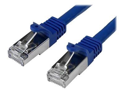 Startech 50cm CAT6 Ethernet Cable, 10 Gigabit Shielded Snagless RJ45 100W PoE Patch Cord, CAT 6 10GbE SFTP Network Cable w/Strain Relief, Blue, Wir...