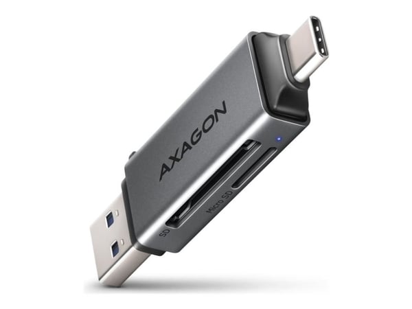 AXAGON CRE-DAC - Kortleser (microSD, microSDHC, microSDXC, TransFlash, SD, SDHC, SDXC, MMC, MMCmobile, MultiMediaCard Dual Voltage, MMCplus, RS-MMC...