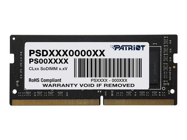 Patriot Signature Series - DDR4 - modul - 8 GB - SO DIMM 260-pin - 2400 MT/s / PC4-19200 - CL17 - 1.2 V - ej buffrad - icke ECC
