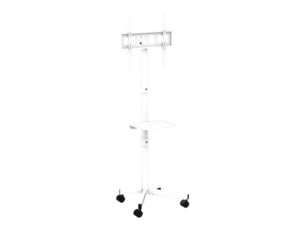 Gembird - Vogn - for TV - with caster wheels, tilt - låsbar - stål - hvit - skjermstørrelse: 32"-55"