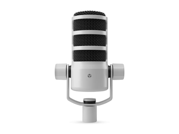 RØDE PodMic USB - Mikrofon - 3-stifts XLR, USB, 3,5 mm-jakk - hvit