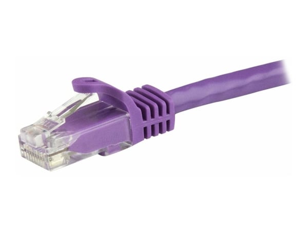 StarTech.com 5m CAT6 Ethernet-kaapeli, 10 Gigabit Snagless RJ45 650MHz 100W PoE Patch Cord, CAT 6 10GbE UTP Network Cable w/Strain Relief, Purple, ...