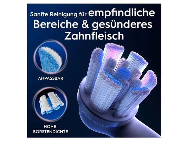 Oral-B iO Gentle Care 8700216373609, 2 stykker, Hvit, 3 måned(er), Soft (myk), Oral-B, 211 mm