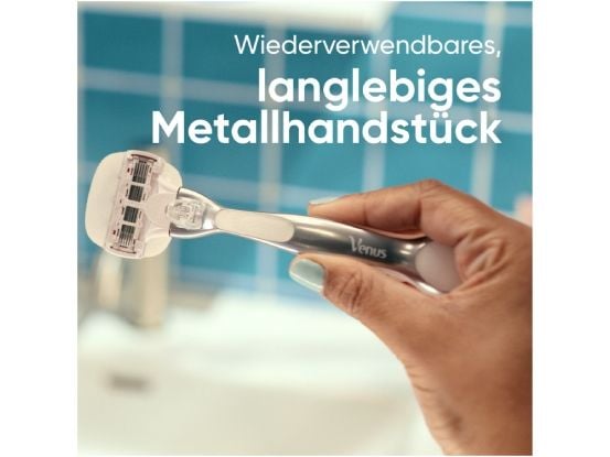 Gillette Venus Comfortglide Sensitive, Kvinner, Gillette, Vinus Comfortglide, Blå, Hvit, 6 stykker