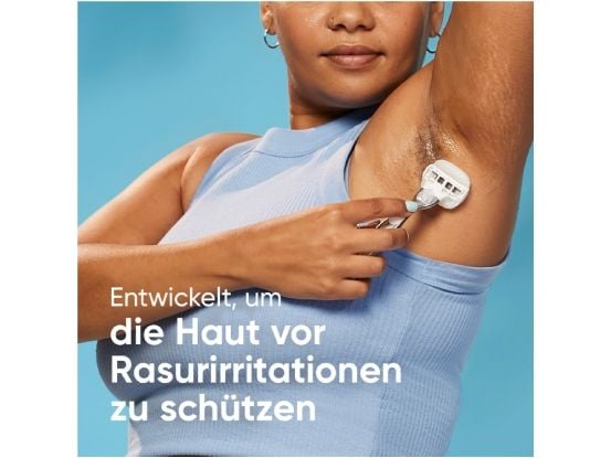Gillette Venus Comfortglide Sensitive, Kvinner, Gillette, Vinus Comfortglide, Blå, Hvit, 6 stykker