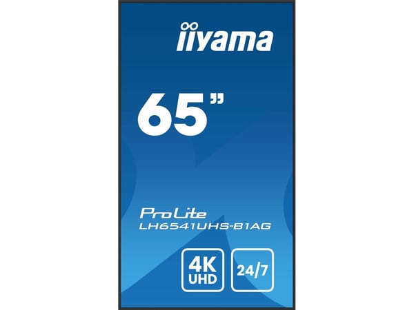 iiyama LH6541UHS-B1AG, 163,8 cm (64,5"), LCD, 3840 x 2160 pikseliä, 24/7