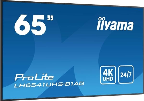 iiyama LH6541UHS-B1AG, 163,8 cm (64,5"), LCD, 3840 x 2160 pikseliä, 24/7