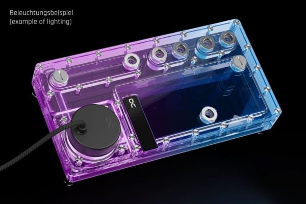 Alphacool 14573, Coldplate, Akryyli, Läpinäkyvä, 3-Pin JST + 3-Pin, 1/4", 3-pin