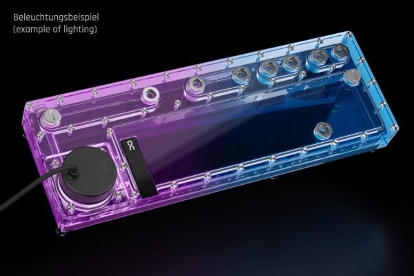 Alphacool 14576, Kaldplate, Akryl, Gjennomsiktig, 3-Pin JST + 3-Pin, 1/4", 3-pin