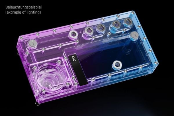 Alphacool 13832, Kaldplate, Akryl, Gjennomsiktig, 3-Pin JST + 3-Pin, 1/4", 3-pin