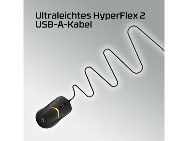 Pulsefire Saga gamingmus (svart), Ambidekstriøs, Optisk, USB Type-A, 3200 DPI, Svart