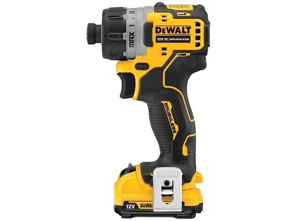 DeWALT DCF601D2, Akkuruuvinväännin, Pistoolikahva, Musta, Keltainen, 1100 RPM, 8 Nm, Akku