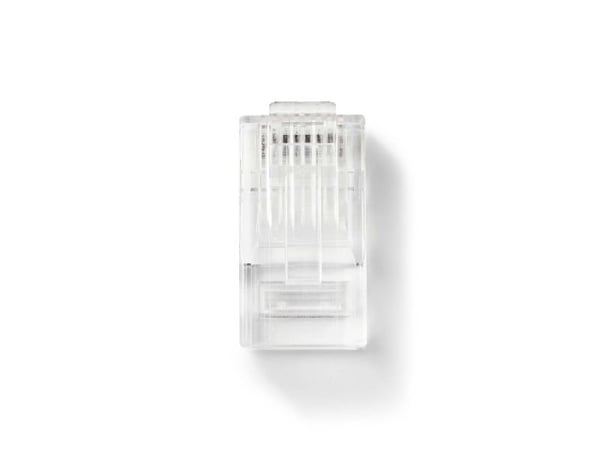Nedis CCGB89331TP, RJ45, Läpinäkyvä, Uros, Suora, Polyvinyylikloridi (PVC), Cat5e