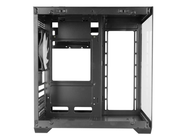 Mars Gaming MC-VIEW2, Mini Tower, PC, musta, mikro ATX, Mini-ITX, Metalli, Karkaistu lasi, Pelaaminen