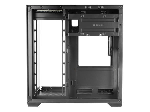 Mars Gaming MC-VIEW2, Mini Tower, PC, musta, mikro ATX, Mini-ITX, Metalli, Karkaistu lasi, Pelaaminen