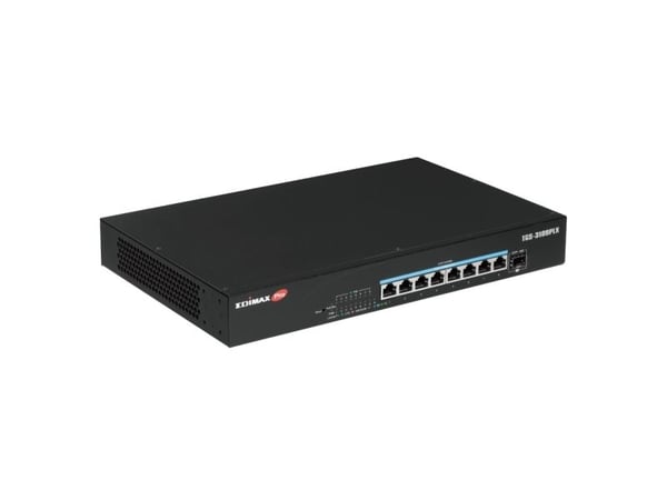 Edimax Pro TGS-3109PLX - Switch - web - smart - 8 x 2.5GBase-T + 1 x 10 Gigabit SFP+ - rackmonterbar, stasjonær - PoE++ (240 W) - for Edimax TGS-31...