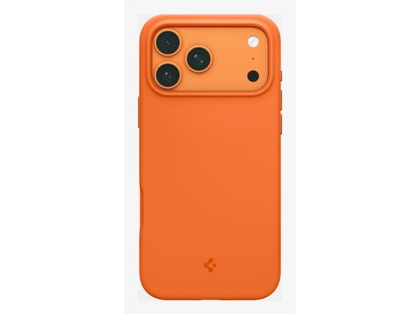 Spigen Silicone Fit (Mag Fit), Suojus, Apple, iPhone 17 Pro, 16 cm (6.3"), Oranssi