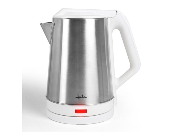 JATA JEHA1723, 2 L, 1500 W, Ruostumaton teräs, Valkoinen, Ruostumaton teräs, Veden tason ilmaisin, Ylikuumenemissuoja