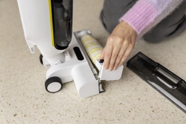 Kärcher 2.863-385.0, Roller mop, Håndholdt støvsuger, Hvit, Gult, Kärcher, FCV 4, 200 mm