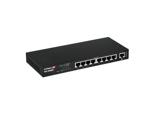 Edimax Pro TGS-3109XT - Switch - web - smart - 8 x 2.5GBase-T + 1 x 10GBase-X - skrivbordsmodell, väggmonterbar - för Edimax TGS-3109PLX, TGS-3109X...