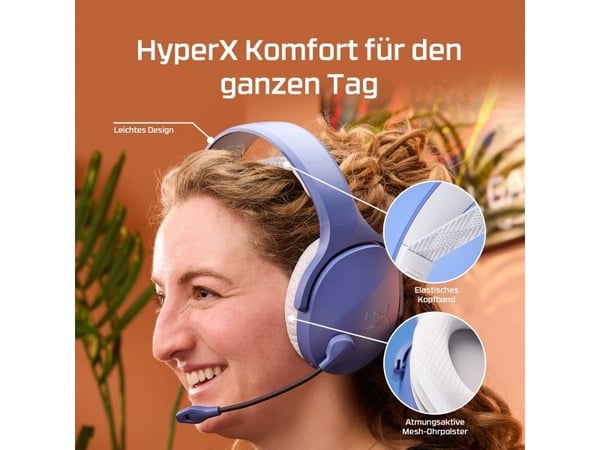 Cloud Jet – Trådløst gaming-headsett (svart), Trådløs, Spilling, 20 - 20000 Hz, 298 g, Hodesett, Svart