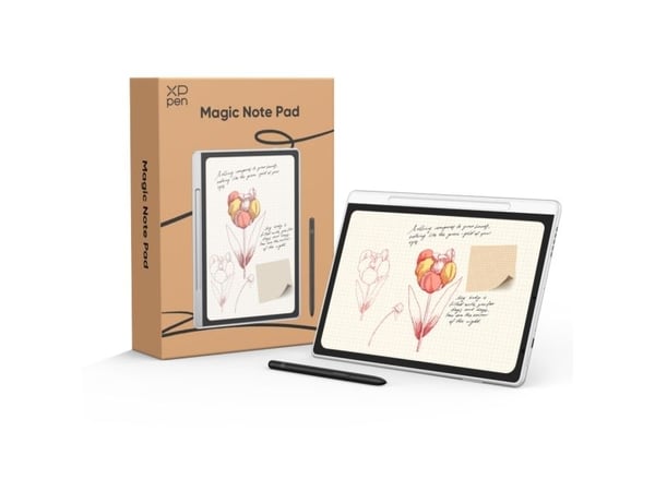 XPPen Magic Note Pad, Ledning & Trådløs, 5080 Ipi, 148 x 236 mm, USB/Bluetooth, 31 cm (12.2"), IPS