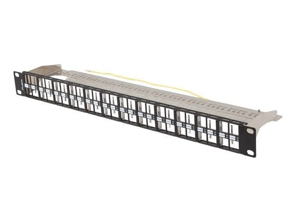 Lanberg Patch Panel tomt 48 porter 1U 19" FTP for Keystone-moduler svart
