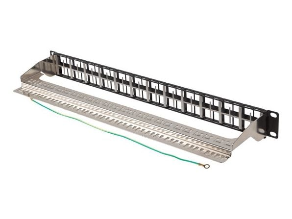 Lanberg Patch Panel tomt 48 porter 1U 19" FTP for Keystone-moduler svart