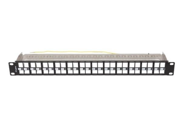 Lanberg Patch Panel tomt 48 porter 1U 19" FTP for Keystone-moduler svart
