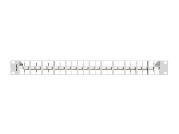 Lanberg Patch Panel tomt 48 porter 1U 19" FTP for Keystone-moduler grå