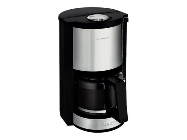 Krups Pro Aroma Plus KM 3210 - Kaffemaskine - 15 kopper - rustfrit stål/sort