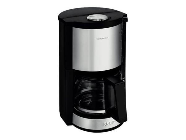 Krups Pro Aroma Plus KM 3210 - Kaffemaskine - 15 kopper - rustfrit stål/sort