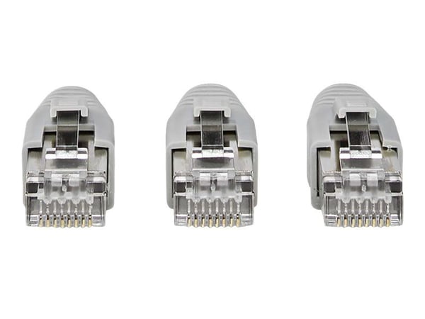 Nedis - Nettverkkontakt - RJ-45 (hann) rett - FTP - CAT 6 - grå (en pakke 10)