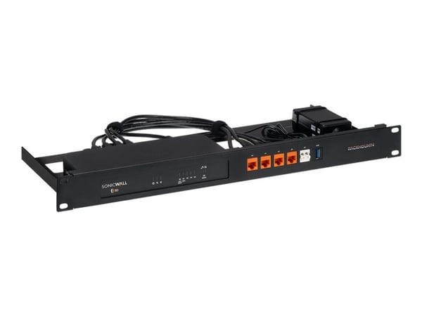 Rackmount.IT RM-SW-T14 - Monteringssett for nettverksenhet - rackmonterbar - kullsort - 1U - 19" - for SonicWall TZ80