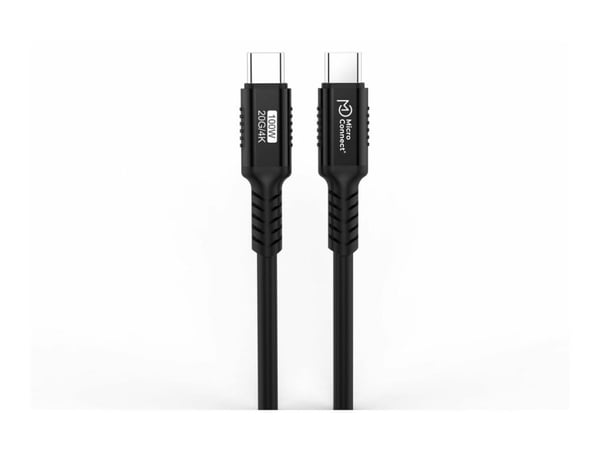 MicroConnect Premium - USB-kabel - USB-C (hann) til USB-C (hann) - USB4 Gen3x2 - 48 V - 5 A - 4 m - støtte for 4K 60 Hz (3840 x 2160), up to 20 Gbp...