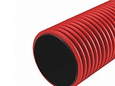 Kabelrör 110/94 mm DV 6 m SN6 – röd. utv. HDPE / inv. LDPE m. dragtråd. Pipelife Kabelrör 110/94 mm DV 6 m SN6 – röd. utv. HDPE / inv. LDPE m. dragtråd. Pipelife