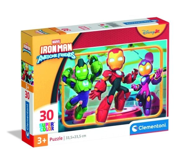 Clementoni 30 pcs Puzzles Iron-Man Awesome Friends, 3 År