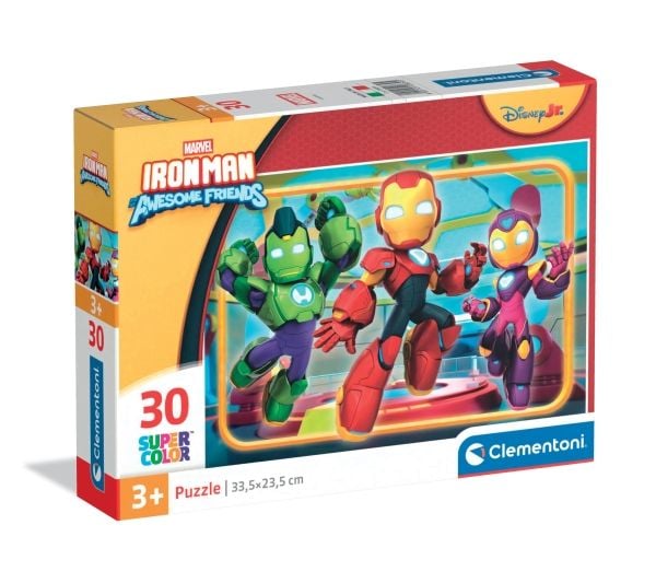 Clementoni 30 pcs Puzzles Iron-Man Awesome Friends, 3 År