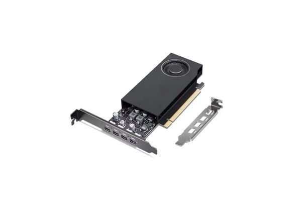NVIDIA RTX A400 - Grafikkort - RTX A400 - 4 GB GDDR6 - PCIe 4.0 x8 - 4 x Mini DisplayPort
