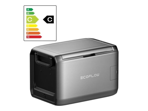 EcoFlow GLACIER Classic 55L - Portabel kyl/frys - bärbar - bärbar - Wi-Fi - ytterdörr - bredd: 70.6 cm - djup: 46.6 cm - höjd: 48 cm - 52 liter - K...