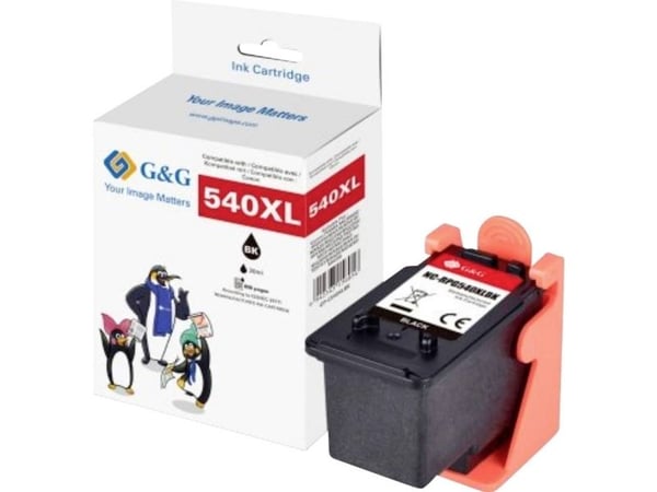 G&amp;G 1468, høy (XL) kapasitet, svart, 23 ml, 1 stk, 600 sider, enkeltpakke