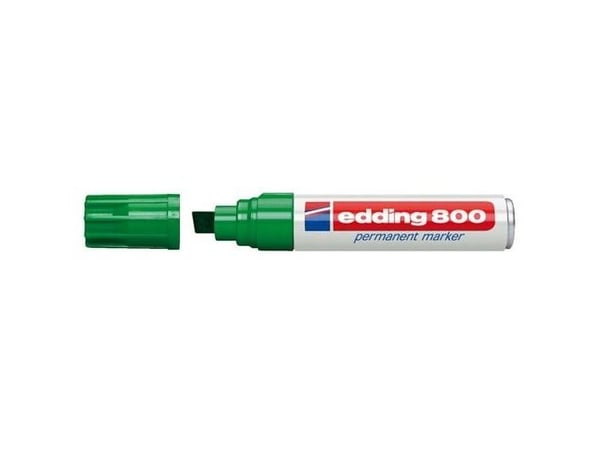 Permanentmarker edding 800, sned, grön