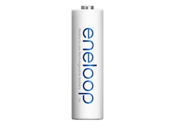 Sanyo BK-3MCDE/2BE, Ladattava akku, AA, 1,2 V, 2 kpl, 2000 mAh, Valkoinen