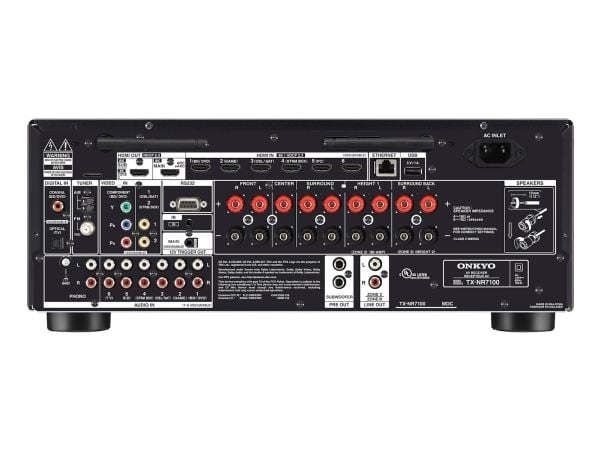 Onkyo TX-NR7100 - AV-mottaker - 8K - 60 fps - HDR - 9,2 kanaler - 9 x 170 watt