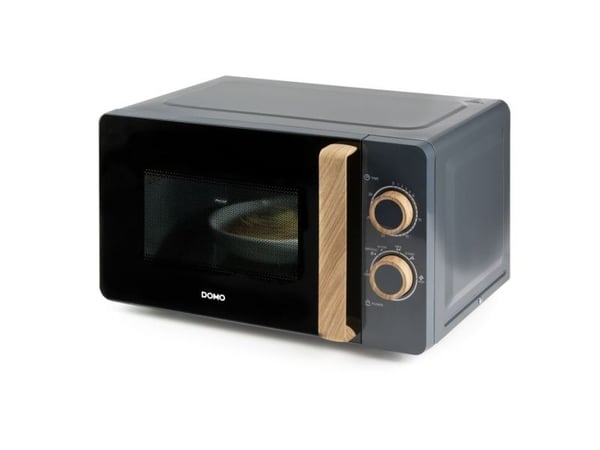 Domo DO3320, Pöytämalli, Solo-mikroaaltouuni, 20 L, 700 W, Rotaatio, musta, Puu