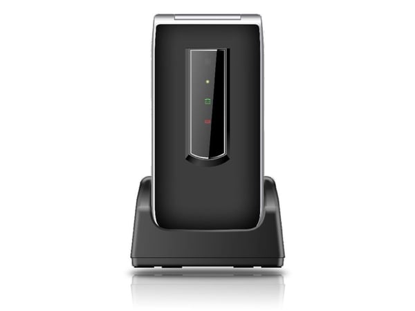 Beafon SL495 LTE, Simpukka, Yksittäinen SIM, 6,1 cm (2.4"), 1,3 MP, 1050 mAh, musta, Hopea