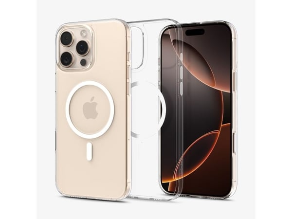 Spigen Thin Fit T (Mag Fit), Etui, Apple, iPhone 16 Pro, 16 cm (6.3"), Gjennomsiktig, Hvit