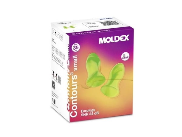 Moldex 740301 Contours small ørepropper 35 dB, enveiss, 200 par
