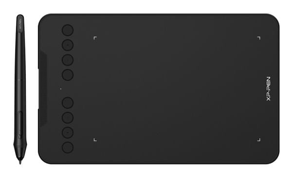 XPPen Deco mini7 V2 Drawing Pad, Koblet med ledninger (ikke trådløs), 5080 Ipi, 177,8 x 111,1 mm, USB, 1 cm, Sort