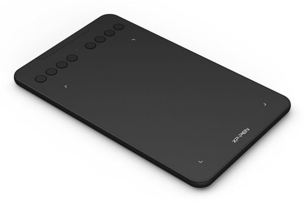 XPPen Deco mini7 V2 Drawing Pad, Koblet med ledninger (ikke trådløs), 5080 Ipi, 177,8 x 111,1 mm, USB, 1 cm, Sort